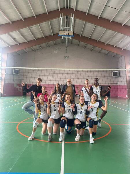 L'équipe M21 féminine du Reims Volley 51 en Coupe de France