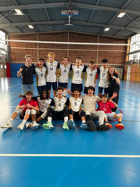 L'équipe M21 masculine du Reims Volley 51 en Coupe de France